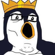 animal beak crown glasses open_mouth penguin variant:tony_soprano_soyjak // 250x250 // 12.5KB