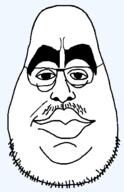 glasses looking_at_you smile stubble template transparent_background variant:humeson // 402x622 // 10.2KB