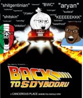 3soyjaks angry anti_soybooru argentina aryan back_to_the_future brown_eyes brown_hair brown_skin buzzwords bwc countrywar glasses hyperborea ip italy mustache nazism onion open_mouth racism soybooru soyjak stubble text variant:a24_slowburn_soyjak variant:feraljak variant:soyak // 1512x1771 // 1.7MB