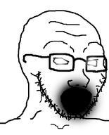 glasses glowing glowing_eyes no_pupils variant:soyak // 644x800 // 62.7KB