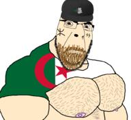 algeria arab berber brown_eyes bvll clothes flag:algeria ginger_beard hat looking_at_you mge muscles star_and_crescent tits variant:cobson // 1000x918 // 189.0KB