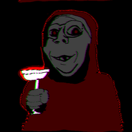 animated clothes deformed glass glasses hand holding_object red_eyes robe smile soyjak stubble subvariant:emmanuel subvariant:wholesome_soyjak variant:gapejak // 640x567 // 1.0MB