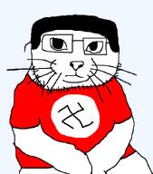 animal cat closed_mouth glasses series:fusionjaks stubble transparent_background variant:catjak_(alternate) variant:chudjak whisker white_skin // 597x680 // 15.4KB