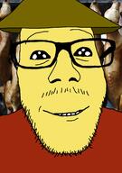 asian clothes dog food glasses hat irl_background mustache oh_my_god_she_is_so_attractive rice_hat smile soyjak stubble variant:punkjak yellow_skin // 918x1306 // 304.6KB