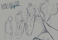 artist:unknown bald drawing ear glasses muscular_male teeth variant:sidjak // 2069x1420 // 960.6KB