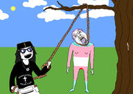 2soyjaks ack bible bloodshot_eyes christian_cross christian_identity christianity clothes cross crying eastern_orthodox flag:transgender_pride_flag hanging holy_bible necklace open_mouth orthodox orthodox_cross orthodoxy rope snoo soyjak stubble suicide tongue tranny tree variant:bernd variant:soyak variant:soytan // 2100x1500 // 429.4KB