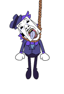ack adamsfm autism black_eyes blue_hair clothes crying deviantart dnbtard hat henrythemilkman rope suit variant:bernd // 1232x1804 // 99.1KB