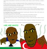 antenna deformed flag:lesotho flag:turkiye friendship lesotho lesothonigger lesothoroach nigger no_more_brother_wars rotten_teeth stink_lines turkiye turknigger turkroach turkroaches_arent_white variant:cobson variant:feraljak wing yellow_sclera // 1920x2000 // 1.3MB