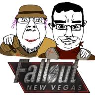 2soyjaks armor bandana caesar's_legion chud_troon_alliance closed_mouth ear fallout fallout_new_vegas friendship glasses hair hand helmet legion legionary lipstick nazism new_california_republic purple_hair soyjak stubble subvariant:chudjak_front tranny variant:bernd variant:chudjak // 860x858 // 538.3KB