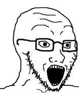 artist:xJanny glasses open_mouth shocked stubble stunned surprised template variant:soyak wide_eyes // 644x800 // 17.5KB