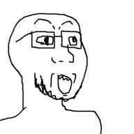 artist:jay glasses oekaki open_mouth redraw smile stubble variant:soyak // 500x500 // 12.3KB