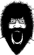 alternate beard glasses hair hairy open_mouth soyjak teeth variant:feraljak variant:markiplier_soyjak // 600x978 // 38.8KB
