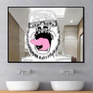 bathroom blur irl_background mirror op_is_a_retarded_lazy_faggot_for_not_tagging_his_own_shit sink spit tongue variant:a24_slowburn_soyjak // 1000x1000 // 116.8KB