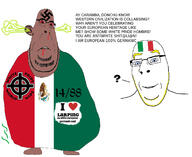 1488 blue_eyes brown_eyes brown_skin celtic_cross countrywar fart i_love italian_flag italy mexcrement mexican_flag mexico meximutt mutt subvariant:blobson subvariant:hornyson subvariant:nucob swastika variant:cobson white_skin // 1536x1258 // 560.7KB