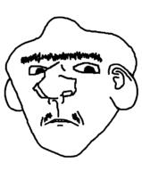 ear frown mustache neutral soyjak unibrow variant:ishish_soyak_ears // 598x724 // 27.5KB