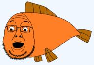 animal fish glasses open_mouth orange_skin series:animaljaks stubble transparent_background variant:fishboy // 1239x858 // 34.9KB