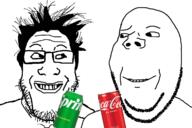 are_you_soying_what_im_soying coke looking_at_each_other sprite sproke variant:gapejak variant:markiplier_soyjak // 1200x800 // 344.1KB