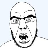 angry beard confused front_facing glasses soyjak stubble subtle template the_lawnmower_man variant:cobson // 1114x1277 // 180.0KB