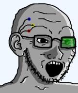 cyberpunk ear futuristic glasses grey ominous open_mouth shadow soyjak stubble subvariant:cyperpunk_soyak_ears swede_(artist) template transparent_background variant:soyak // 632x756 // 23.2KB