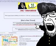 delinquent int_(4chan) pointing pompadour variant:markiplier_pointing_soyjak // 1309x1080 // 561.1KB