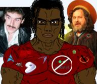 arch_linux artix_linux chad clothes free_software_foundation gentoo gimp gnu gplv3 linux muscles negro parabola richard_stallman subvariant:muscular_chud systemd terry_davis tshirt variant:chudjak vein x11 x_window_manager xorg xwin // 1059x929 // 731.9KB