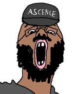 ascence_(user) beard brown_skin cap clothes hat joel_(user) meta:namefags mustache shitskin soyjak variant:joak // 318x397 // 19.1KB