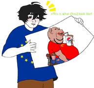 amerimutt european_union faggot sign smile subvariant:impish_amerimutt text twinkjak variant:impish_soyak_ears variant:twinkjak white_skin // 1596x1500 // 268.8KB