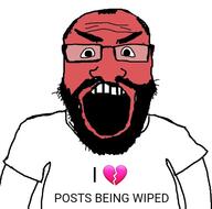 angry arm balding beard clothes glasses hair heart i_hate open_mouth red_face soybooru soyjak subvariant:science_lover text tshirt variant:markiplier_soyjak wipe // 506x500 // 74.5KB