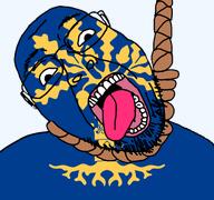 ack blekinge country county flag flag:blekinge glasses hair hanging noose open_mouth plant rope soyjak stubble suicide sweden teeth template tongue transparent_background tree variant:bernd yellow_teeth // 768x719 // 101.4KB