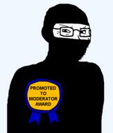 artist:crimsonvoidhydra1488 award balaclava glasses janny moderator smug soyjak text variant:soyak warrior-z_(user) // 508x600 // 12.3KB