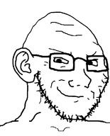 glasses looking_at_you pinhead retard smug stubble variant:soyak // 644x800 // 13.8KB