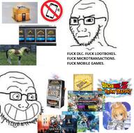 fate_grand_order frown glasses grin microtransactions smile so_true soyjak stubble subvariant:soyak_(irritated) text variant:soyak video_game // 680x677 // 639.3KB