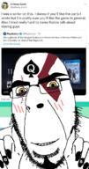 BRIMMIEST_COMMENTS_SECTION☣️☣️☣️_DO_NOT_ENTER☣️☣️☣️ Warrior-Z(user) beard flag:gay_pride_flag god_of_war hand kratos nails scar screenshot subvariant:spadeson twitter variant:cobson // 640x1220 // 317.3KB