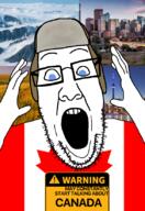 blue_eyes canada canadian clothes flag glasses hat lee_goldson open_mouth stubble trend:aryan variant:ppp warning // 566x823 // 377.1KB