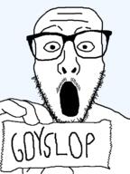 glasses goyslop holding_object meta:tagme soyjak stubble turkey_tom variant:stbfcjak // 480x640 // 16.0KB