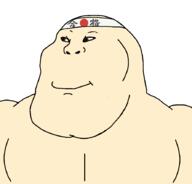 bald brown_eyes buff fair_skin gokaku hachimaki jap japan smile subvariant:chinkaryan subvariant:chinkmutt variant:meximutt // 888x849 // 42.3KB