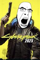 2025 cyberpunk glasses gun open_mouth stubble variant:cobson // 499x747 // 128.8KB