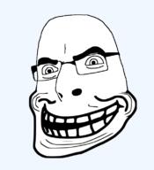 full_head glasses smile smirk trollface variant:cobson // 721x789 // 96.6KB