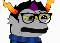 amphibian eridan_ampora frog homestuck meta:not_oc nas:pepe pepe_the_frog sad troll_(homestuck) // 874x632 // 124.2KB