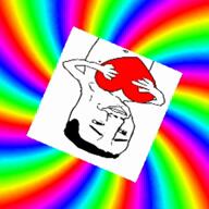 amerimutt animated daddy_dj dance dance_party disco heart holding_object janny lights mcdonalds nate party strobe subvariant:impish_amerimutt subvariant:wholesome_soyjak variant:chudjak variant:gapejak variant:impish_soyak_ears variant:soyak video // 1080x1080, 19.7s // 15.8MB