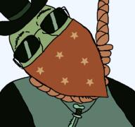 ack clothes dennis glasses green_skin hanging hat knife mask movie rope spongebob_squarepants sunglasses // 768x719 // 23.8KB