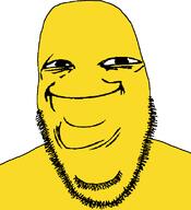 closed_mouth soyjak stubble variant:cobson yellow yellow_skin yoba_face // 721x789 // 19.4KB