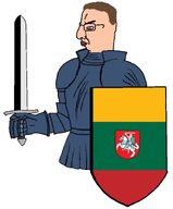 baltic chud flag:lithuania knight lithuania lithuanian shield sword variant:chudjak // 1080x1308 // 301.8KB
