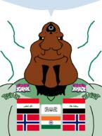 Warrior-Z(user) flag:india flag:norway friday_night_funkin' queen_of_spades slopjak subvariant:mexiaryan symmetrical variant:meximutt yellow_sclera // 688x910 // 141.7KB