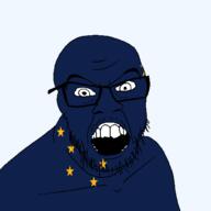 alaska angry flag flag:alaska glasses hair looking_at_you mustache open_mouth soyjak star_(symbol) state stubble teeth transparent_background united_states variant:feraljak // 1500x1500 // 50.2KB