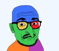 ear glasses jewish_nose long_nose mustache open_mouth soyjak stubble transparent transparent_background trend:colorjak variant:longnose // 3150x2721 // 257.3KB