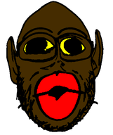 brown_skin coon idiot nigger red_lips retard retarded shitskin soyjak stubble subvariant:nogoblin variant:nojak yellow_sclera // 443x528 // 22.6KB