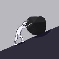 ass coal full_body glasses open_mouth sisyphus soyjak stubble variant:unknown // 1000x1000 // 19.4KB