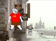 bloodshot_eyes clothes communism crying cyrillic_text full_body hair hanging irl_background mustache pizza_hut rope russia soviet_union soyjak stubble suicide tongue tranny variant:bernd // 941x690 // 87.4KB