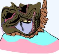 bloodshot_eyes brown_troonjak crying open_mouth rope soyjak suicide tongue transparent_background trend:slopjak variant:bernd // 768x719 // 261.3KB